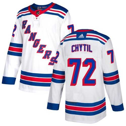 Mens New York Rangers #72 Filip Chytil White Stitched Adidas Jersey Dzhi